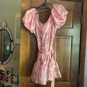 COPY - LoveShackFancy for Target pink floral dres…